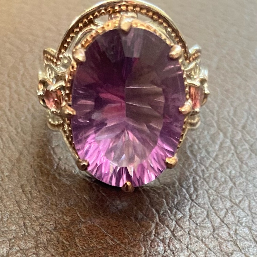 Michael Valitutti Amethyst Sterling Silver Ring